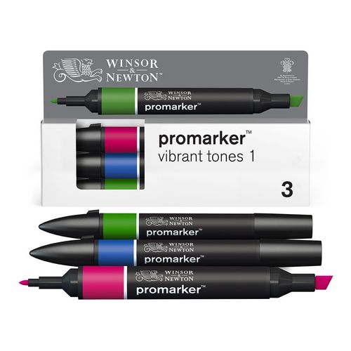 Image of Winsor & Newton Promarker 3 Vibrant Tones Set 1