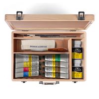 Winsor & Newton Galeria Acrylic Essentials Wooden Box 15 Piece Set