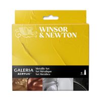 Winsor & Newton Galeria Acrylic Paint Metallic Set 5 x 60ml