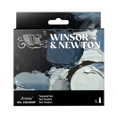 Winsor Newton Artists Oil Colour Neutral Set 5 X 37ml Bromleys Art