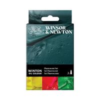 Winsor & Newton Winton Oil Colour Fluorescent Set 3 x 37ml