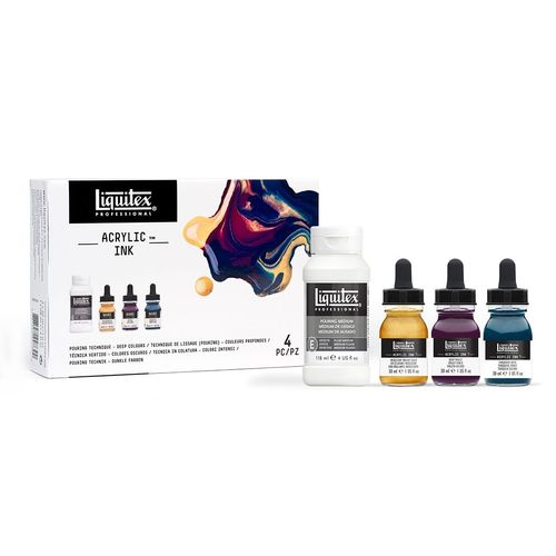 Image of Liquitex Professional Acrylic Ink Pouring Set - Deep Colours