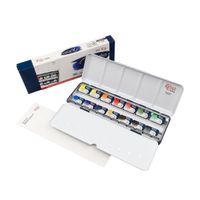 Rosa Gallery Watercolour Classic 14 Whole Pan Metal Tin Set