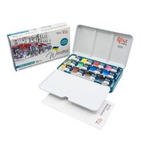 Rosa Gallery Watercolour Urban Sketching 12 Whole Pan Tin Set