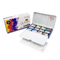 Rosa Gallery Watercolour Monopigmented Colours 12 Whole Pan Tin Set