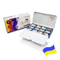 Rosa Gallery Watercolour Monopigmented Colours 12 Whole Pan Tin Set