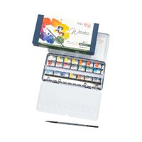 Rosa Gallery Watercolour Spectrum 21 Whole Pan Metal Tin Set