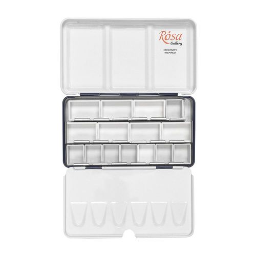 Rosa Gallery Empty Metal Watercolour Boxes 12 Pan Indigo | Bromleys Art ...