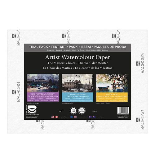 Image of Baohong Masters Choice Artists Watercolour Paper Trial Pack