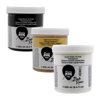 Bob Ross Base Coats (Liquid White,Clear,Black)