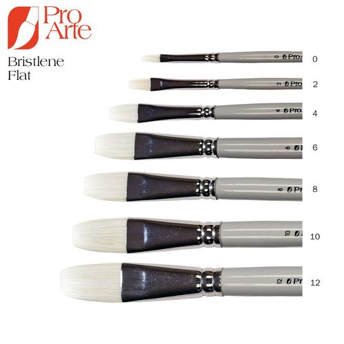 Image of Pro Arte Bristlene Series D Synthetic Hog Flat Brush