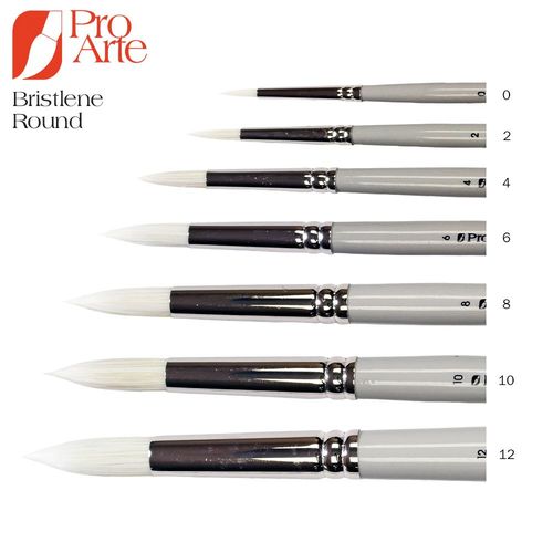 Image of Pro Arte Bristlene Series D Synthetic Hog Round Brush