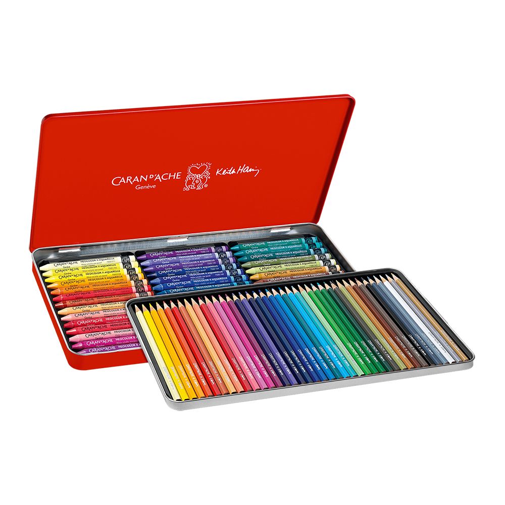 Caran d'Ache Neocolor II Wooden Box Set 84 Assorted Colours