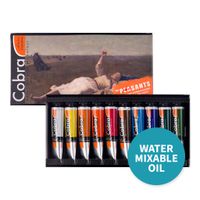Cobra Artists Water Mixable Oil Colour The Peasants Landscape 10 x 40ml Set