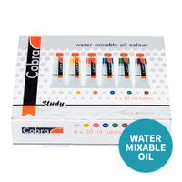 Cobra Study Water Mixable Oils Set 6 x 20ml