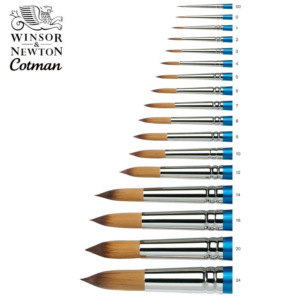 Winsor & Newton top Series 7 Kolinsky Brush - Size 8