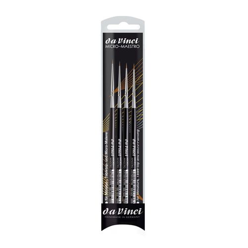 Image of Da Vinci Micro Maestro Set of 4 Miniature Sable Brushes