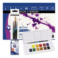 Daler-Rowney Aquafine Watercolour 12 Half-Pan Bundle