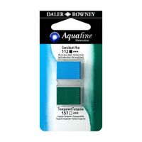 Daler Rowney Aquafine Watercolour Half Pan Twin Sets