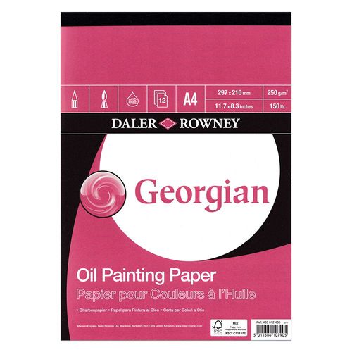 Daler Rowney Georgian Oil Painting Pad Bromleys Art Supplies daler-rowney-georgian-oil-painting-pad-bromleys-art-supplies