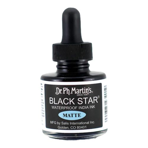 Image of Dr Ph Martins Black Star Matte India Ink