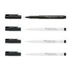 Thumbnail 2 of Faber-Castell PITT Artists Pen Set of 4 Black and White