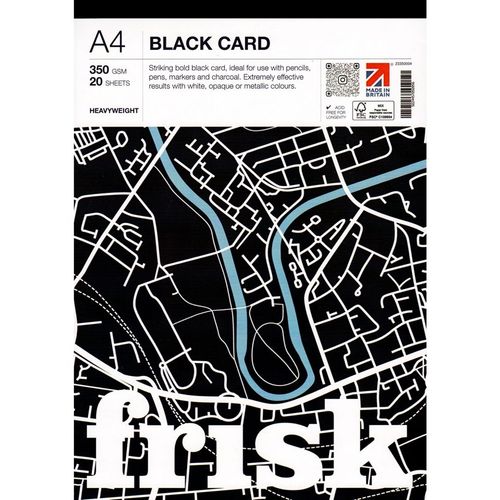 Image of Frisk 350gsm Black Card Pads