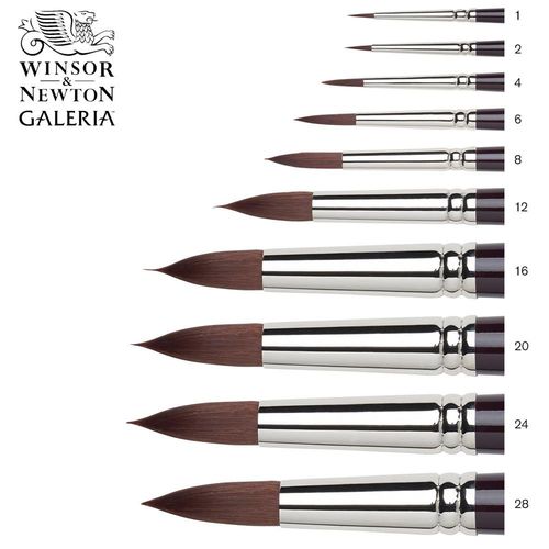 Image of Winsor & Newton Galeria (Long Handle) Round