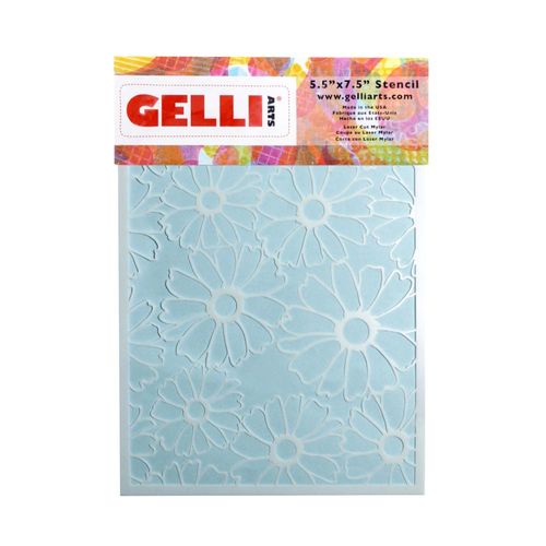 Image of Gelli Arts Stencil 5” x 7” Flower