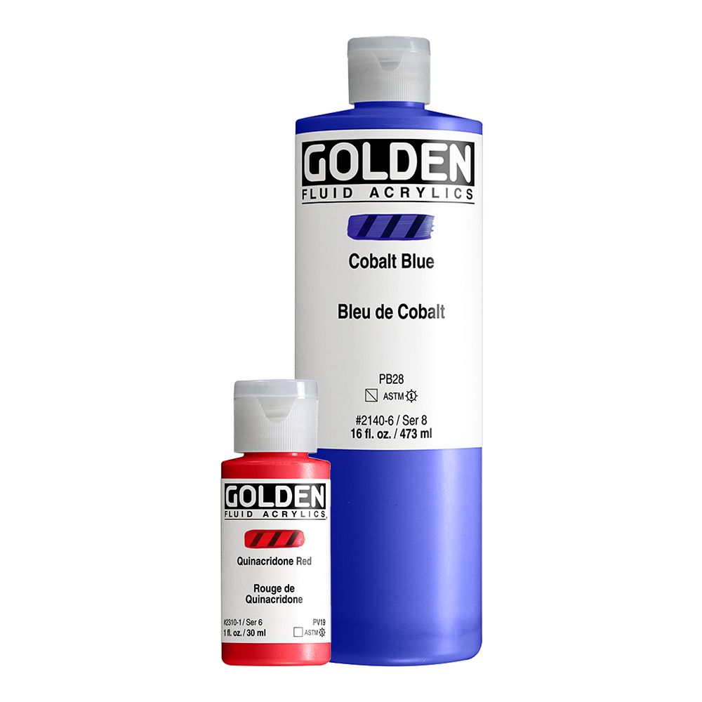 New 16 golden fashion fluid acrylic paint set