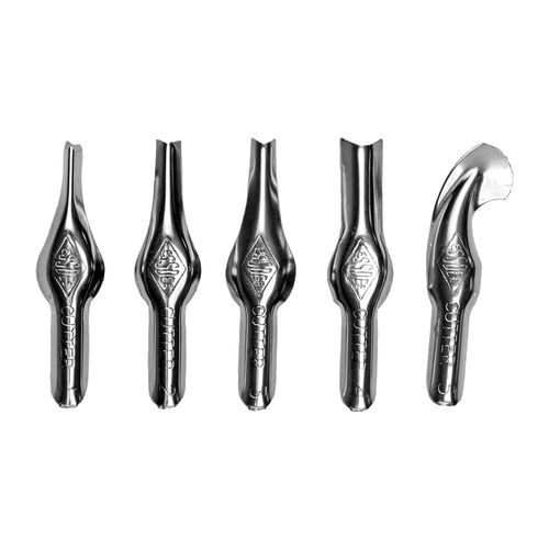 SG Education Lot 10 Lames Lino Cutter TA10/5 – Tailles 1 à 5 Assorties – Qualité Professionnelle Gravure Linogravure