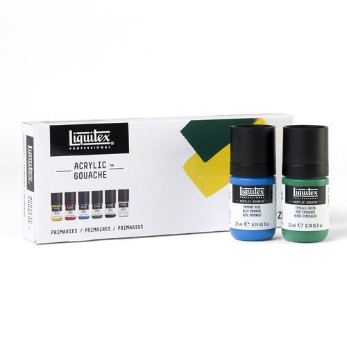 Image of Liquitex Professional Acrylic Gouache Primaries Set