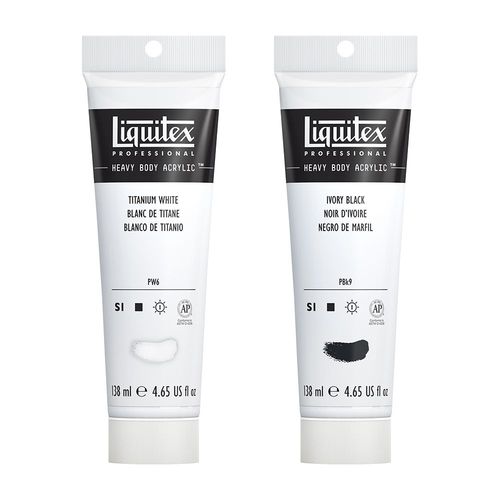 Image of Liquitex Professional Heavy Body Large Whites & Blacks