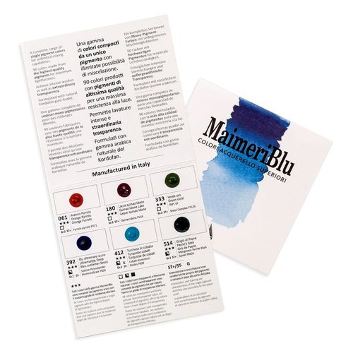 Image of MaimeriBlu Artists' Watercolour Paint Dot Card Sample