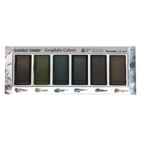 Kuretake Gansai Tambi 6 Large Pan Graphite Watercolour Paint