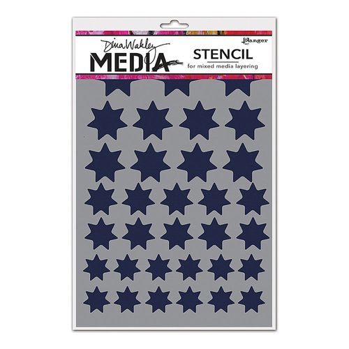 Image of Dina Wakley Media Stencil Variegated Stars