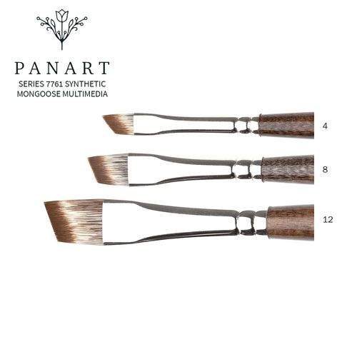 Image of Panart Series 7761 Synthetic Mongoose Multimedia Brush Angular