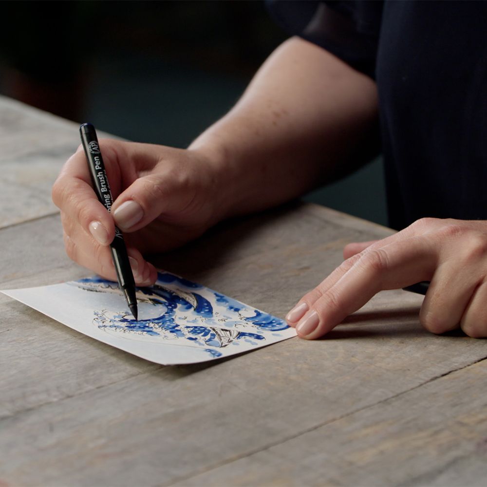 Sakura Creative Kit Great Wave off Kanagawa | Bromleys Art Supplies