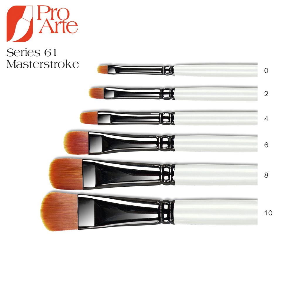 Pro Arte Masterstroke Series 61 Filbert Brushes Bromleys Art Supplies