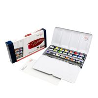 Rosa Gallery Watercolour Modern 21 Whole Pan Metal Tin Set