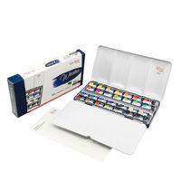 Rosa Gallery Watercolour Classic 28 Whole Pan Metal Tin Set