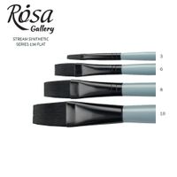 Rosa Stream Synthetic Series 134 Flat Brush