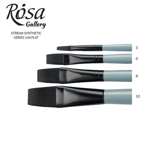 Image of Rosa Stream Synthetic Series 134 Flat Brush