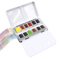 Sennelier L'Aquarelle Watercolour Metal Tin of 12 Half Pans