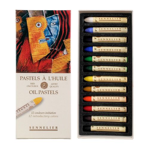 Image of Sennelier Oil Pastel 12 Stick Introduction Set