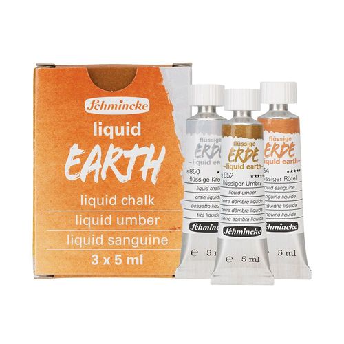 Image of Schmincke Liquid Earth Trio Set 3 x 5ml