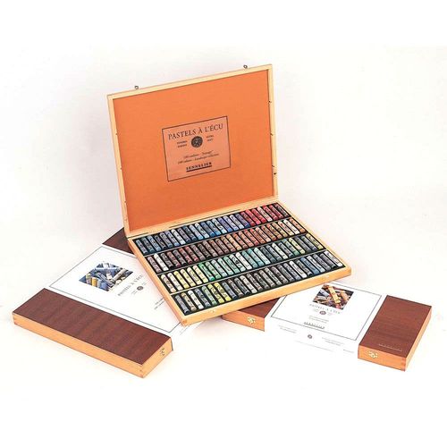 Image of Sennelier Soft Pastels - Portrait Wooden Box Set of 100