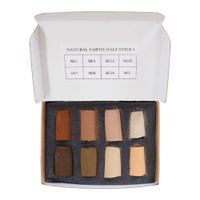 Unison Colour Soft Pastel Mini Half Stick Set Natural Earth