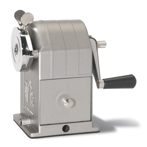 Caran d'Ache Silver Metal Crank Pencil Sharpener