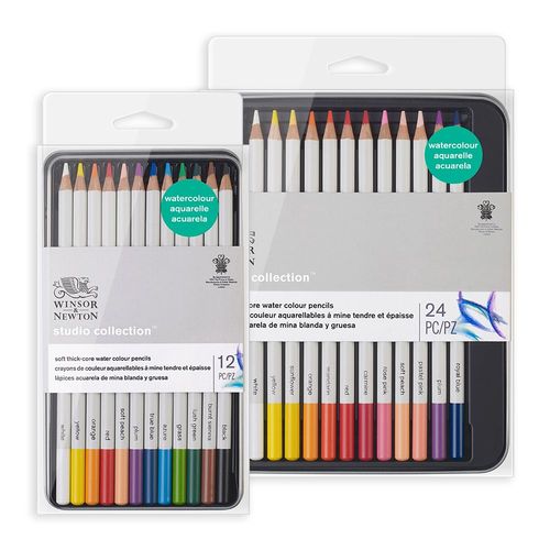 Winsor & Newton Studio Collection Water Colour Pencil Sets Tin of 24